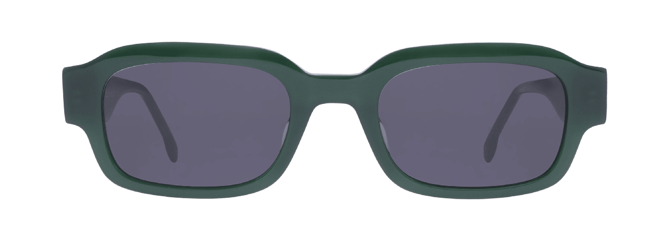 NAEL VERT – Lunette Rectangle VERT pour Homme