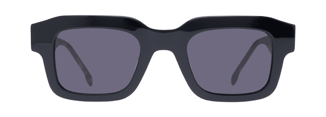 TOMER NOIR – Lunette Rectangle NOIR pour Homme